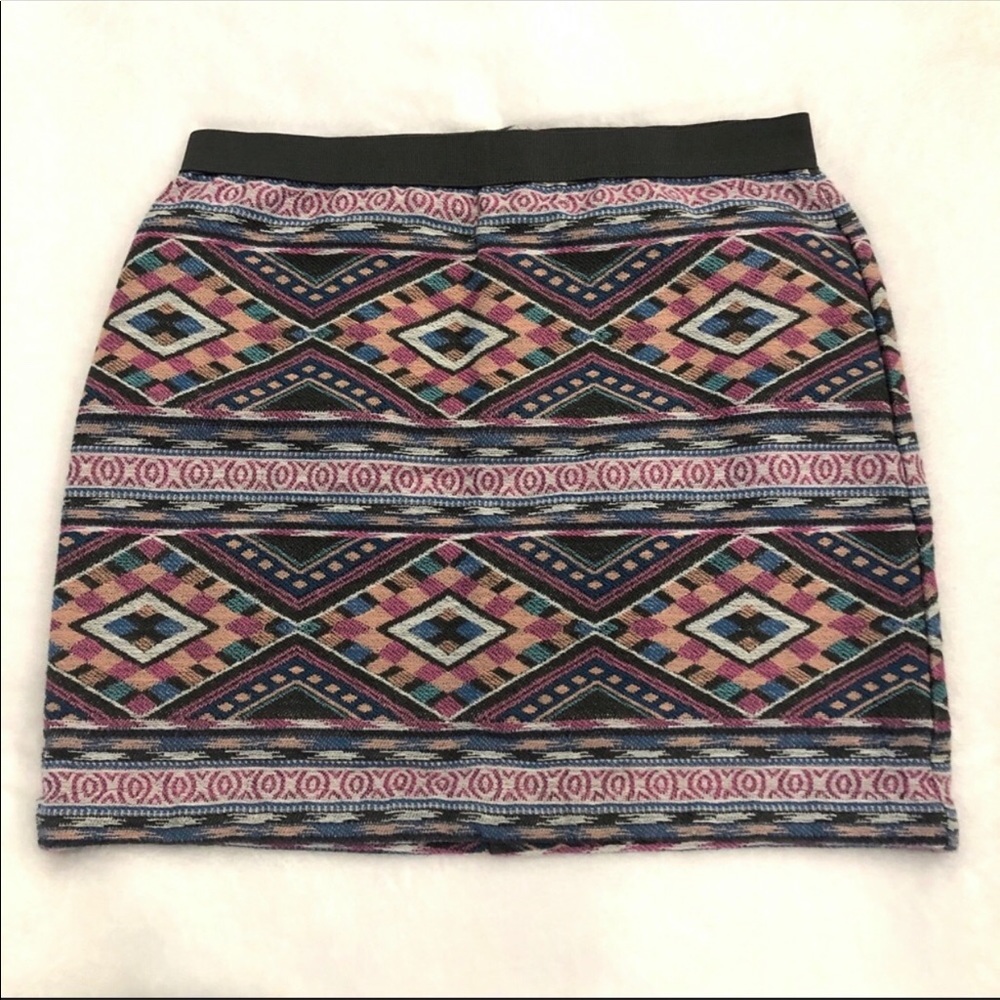 American Eagle Aztec Print Miniskirt